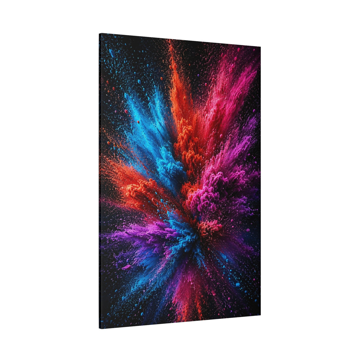 Color Explosion – Powder Burst Abstract Canvas Wall Art - ART OF ROYALS