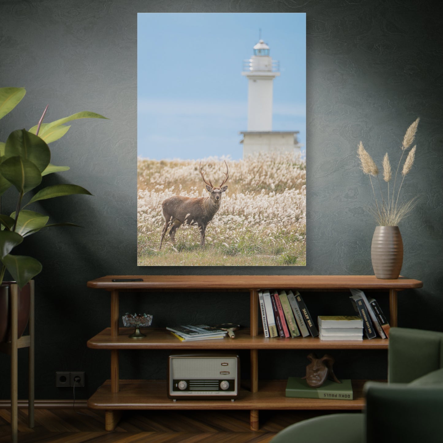 Hokkaido Sika Deer Canvas Wall Art – Majestic Wildlife Beauty