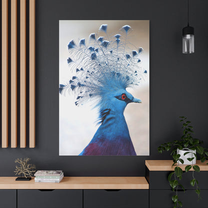 Majestic Victoria Crowned Pigeon Wall Art – Graceful Avian Elegance for Luxurious Home Décor