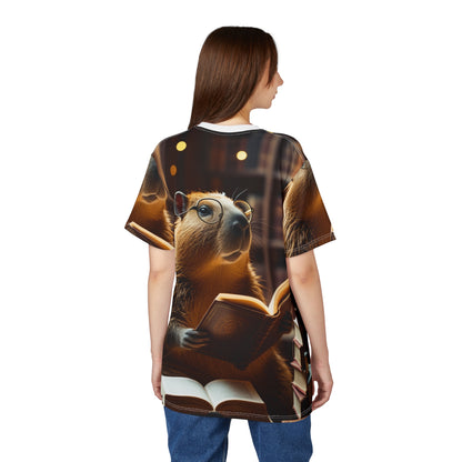 Bookworm Capybara – Literary Escape T-Shirt 📖🦫