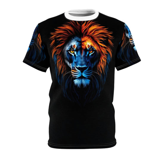 🔥 Frost & Flame Lion – Dual Power T-Shirt