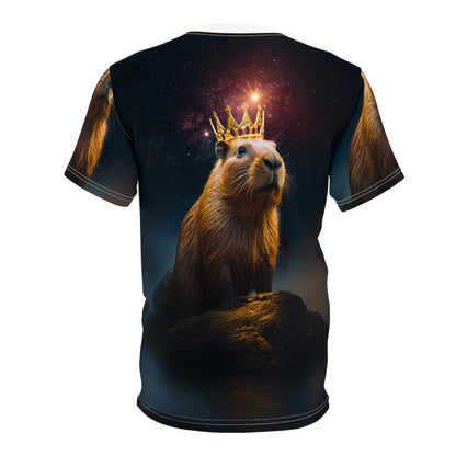 Cosmic Capybara King – Royal T-Shirt