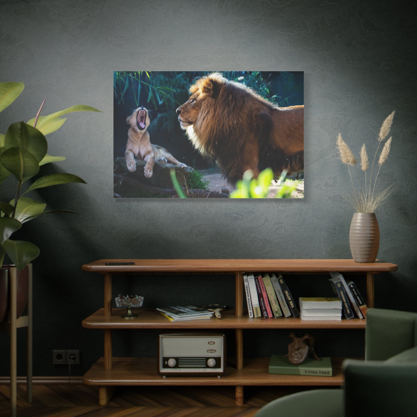 Lioness and Lions Canvas Wall Art – Grace of the Wild Life