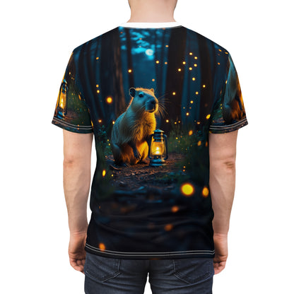 Magical Capybara – Enchanted Forest Explorer T-Shirt