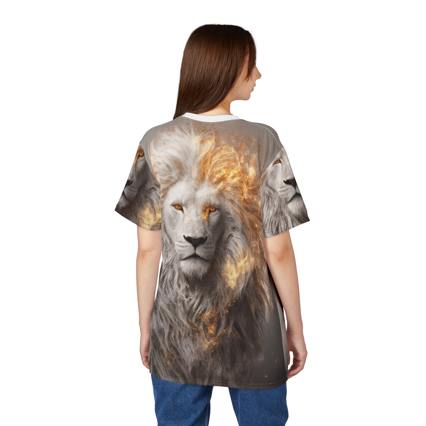 ⚜️ Golden Spirit Lion – Divine Majesty T-Shirt