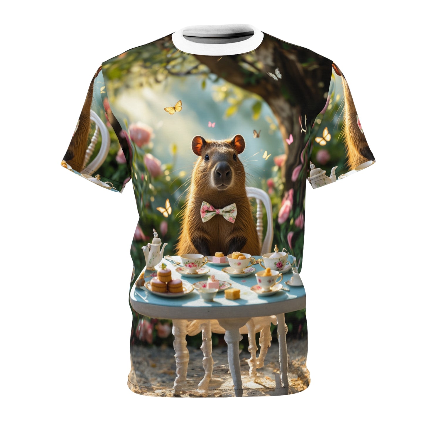 Spring Picnic Capybara T-Shirt 🍓🌼