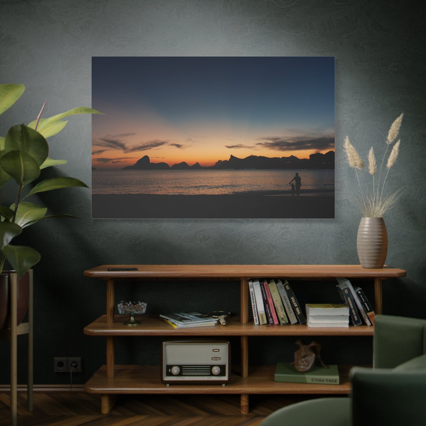 Ocean Sunset Serenity – Silhouette Seascape