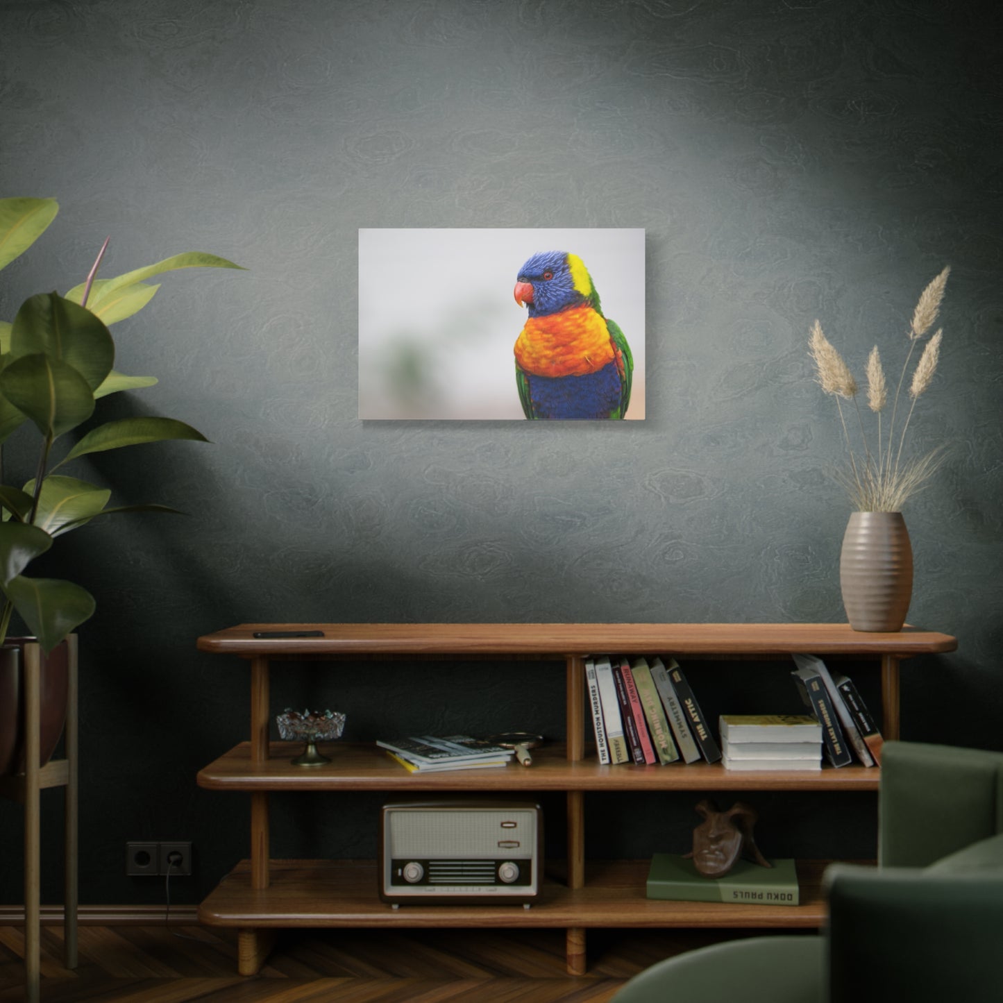 Radiant Rainbow Lorikeet Canvas Art – Tropical Beauty for Your Walls