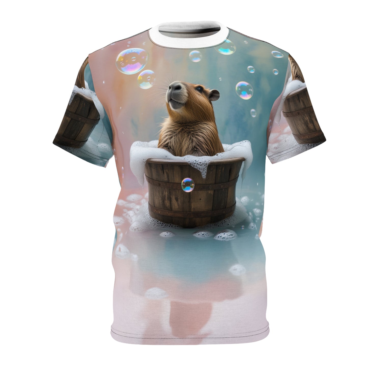 Bubble Bliss – Relaxing Spa Capybara T-Shirt 🛁✨