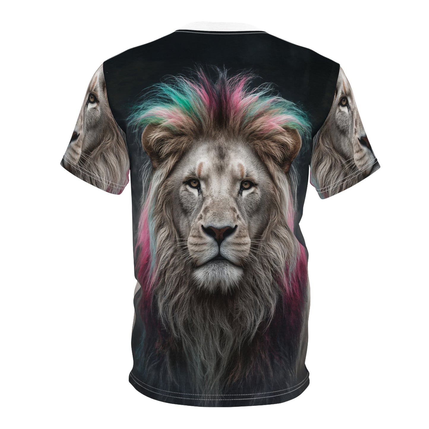 🎨 Neon Mane Lion – Vibrant Majesty T-Shirt