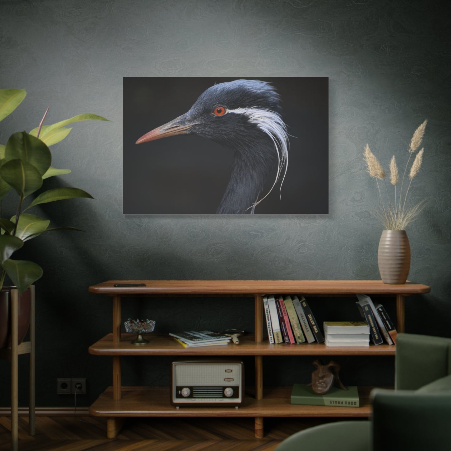 Demoiselle Crane Canvas Wall Art