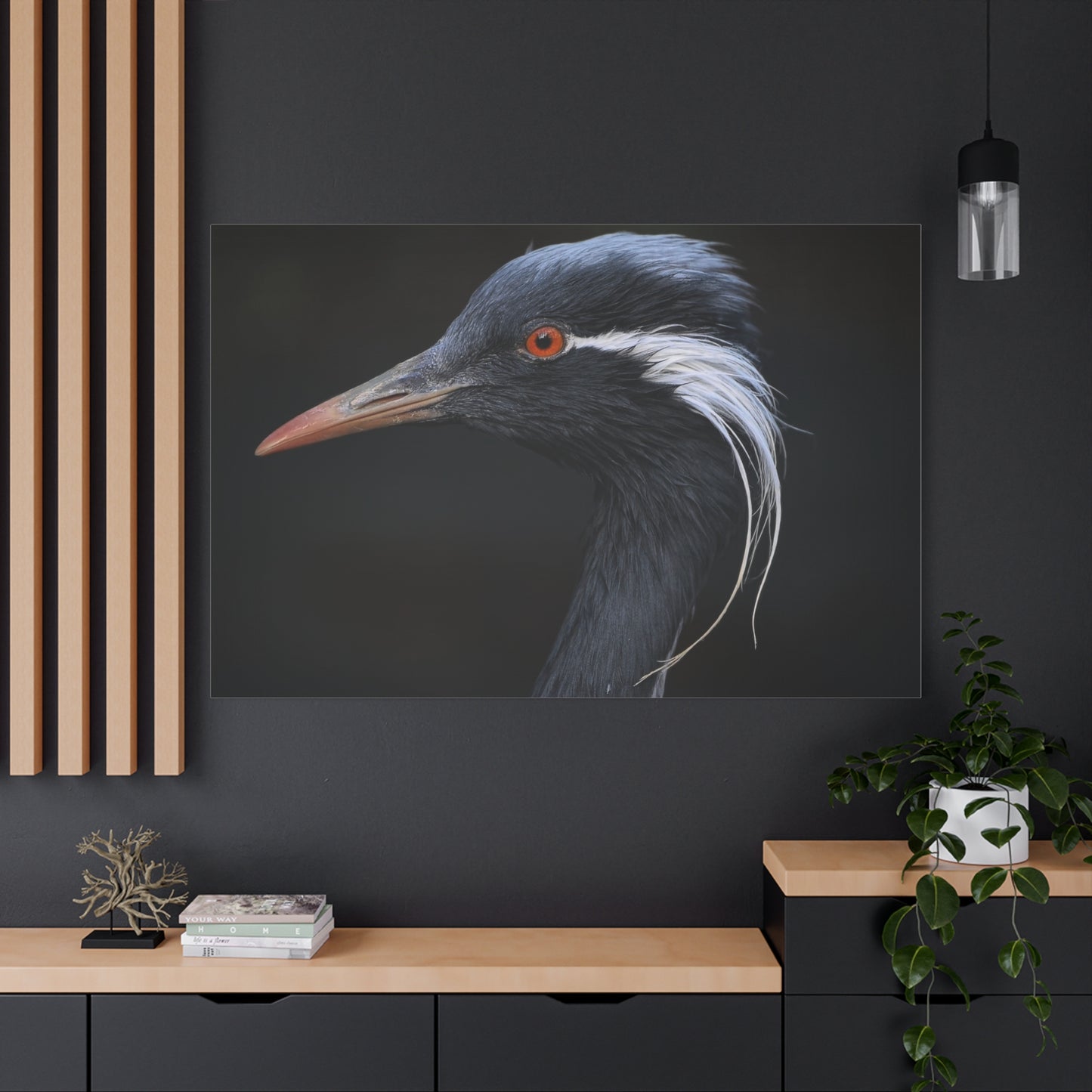 Demoiselle Crane Canvas Wall Art