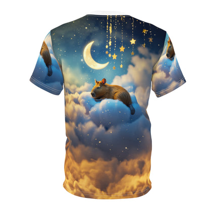 Moonlit Dreams: Capybara in the Clouds