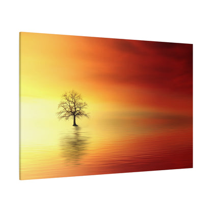 Golden Twilight – Majestic Tree at Sunset