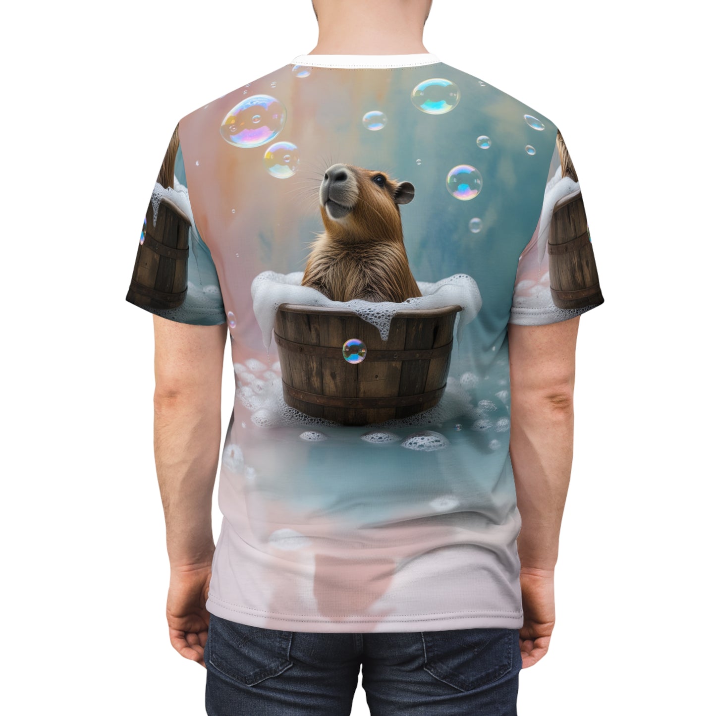 Bubble Bliss – Relaxing Spa Capybara T-Shirt 🛁✨