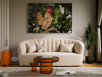 Vibrant Rooster Canvas Wall Art – Rustic Farmhouse Decor