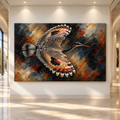 Sunbittern in Flight Wrapped Canvas Wall Art – Tropical Bird Wildlife Painting