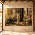 Little Lamb at the Door – Cottage Farmhouse Canvas Wall Art