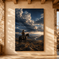 Under Endless Skies – Western Cowboy Canvas Wall Art