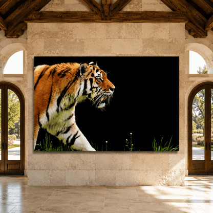 Fierce Tiger Canvas Wall Art – Power and Elegance of the Wild - ART OF ROYALS