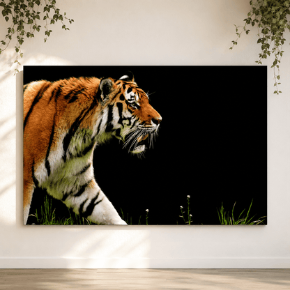 Fierce Tiger Canvas Wall Art – Power and Elegance of the Wild - ART OF ROYALS