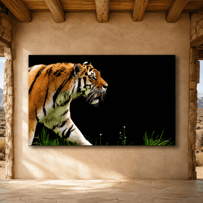 Fierce Tiger Canvas Wall Art – Power and Elegance of the Wild - ART OF ROYALS
