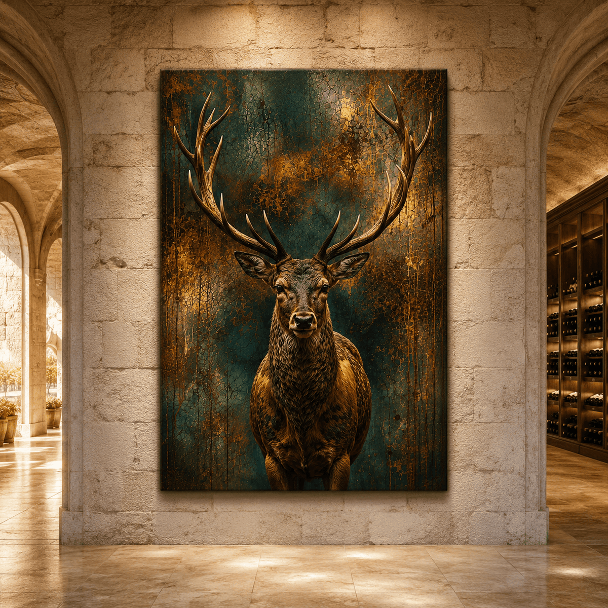 King of the Ridge – Majestic Elk Portrait Canvas Wall Art - ART OF ROYALS