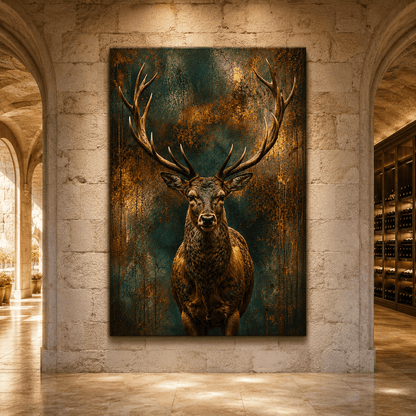 King of the Ridge – Majestic Elk Portrait Canvas Wall Art - ART OF ROYALS