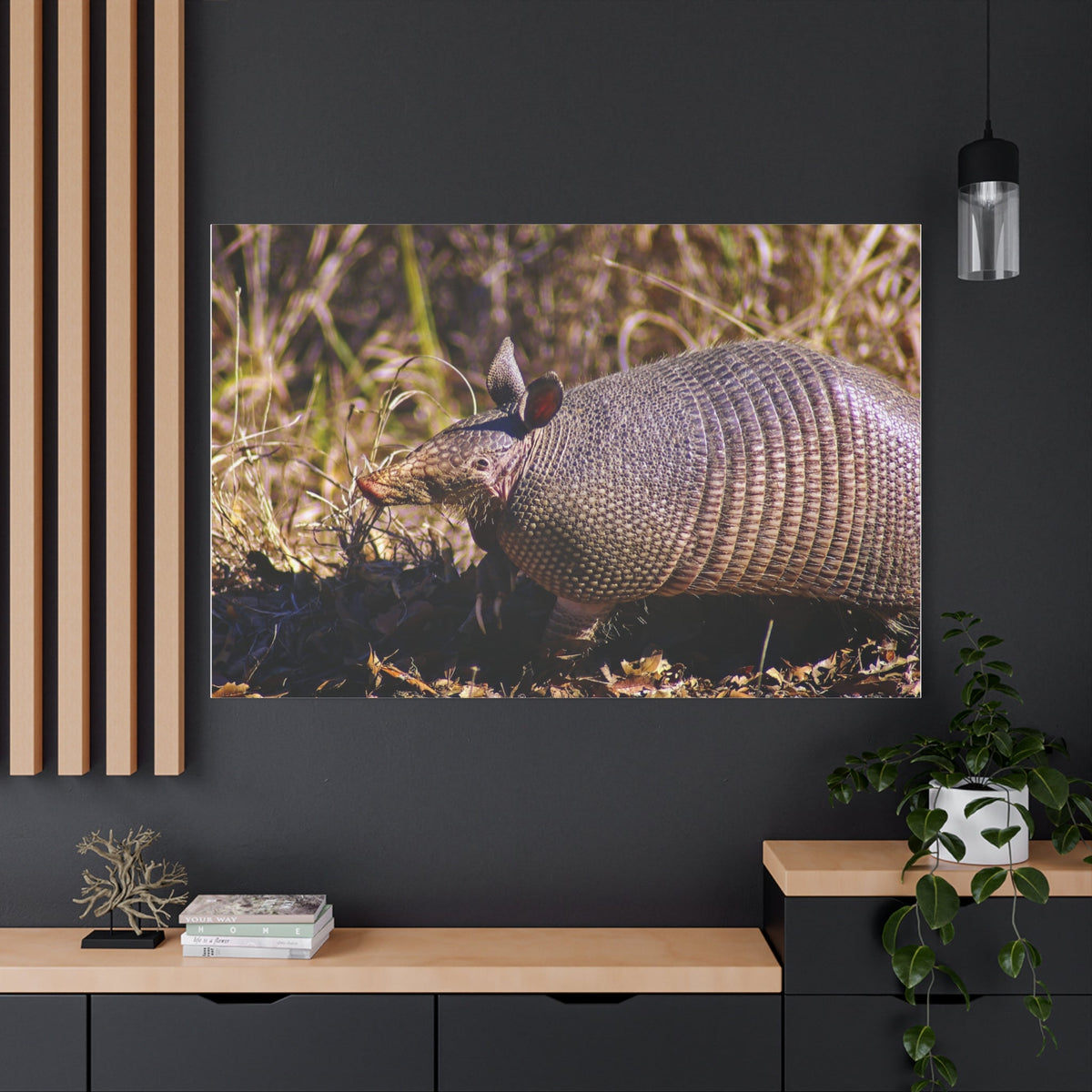 Adorable Armadillo Canvas Wall Art - ART OF ROYALS