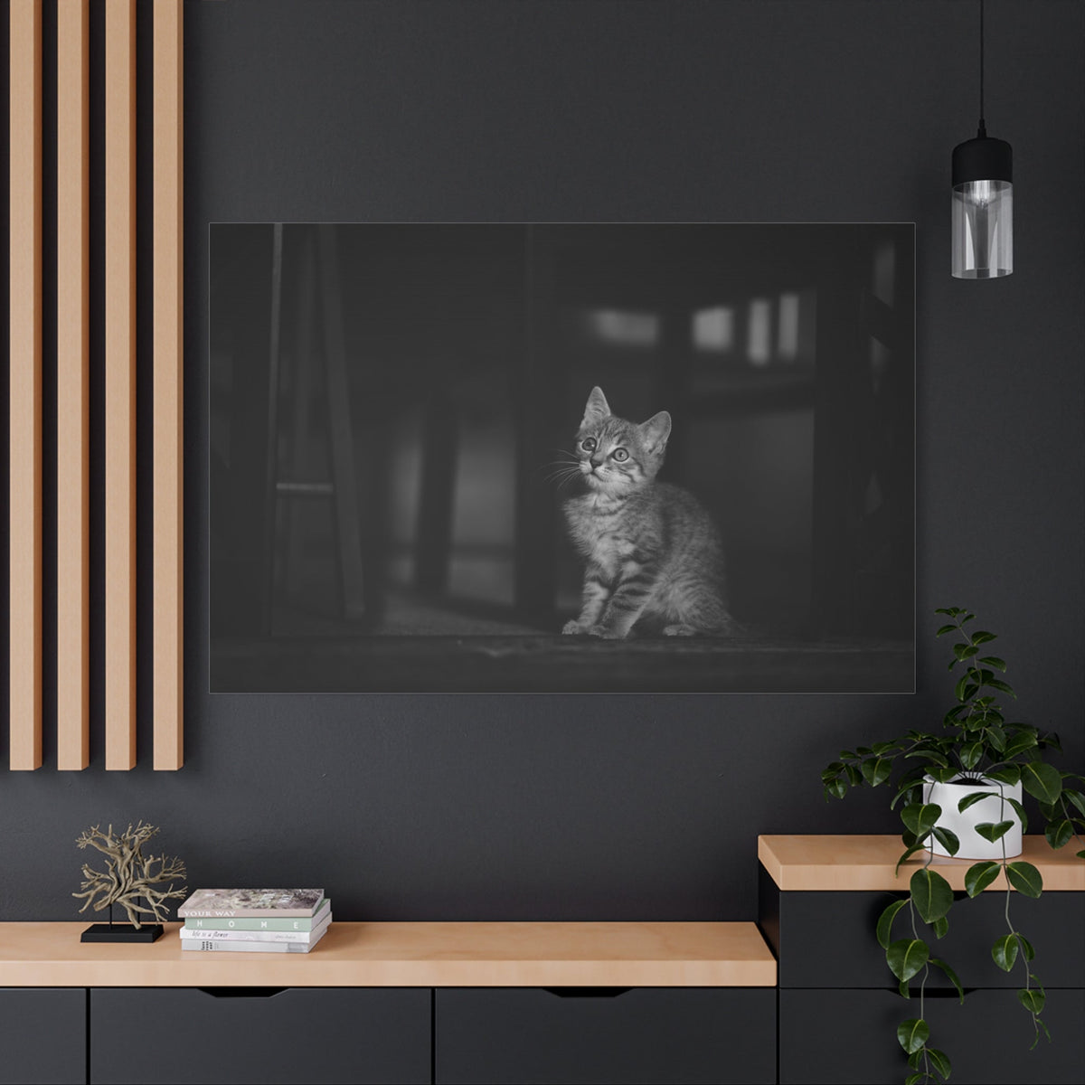 Adorable Kitten Canvas Wall Art – Cozy Charm and Whiskered Elegance - ART OF ROYALS