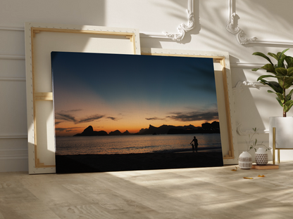 Ocean Sunset Serenity – Silhouette Seascape