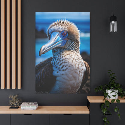 Blue Footed Booby Canvas Wall Art – Masterpiece for Nature Lovers - ART OF ROYALS