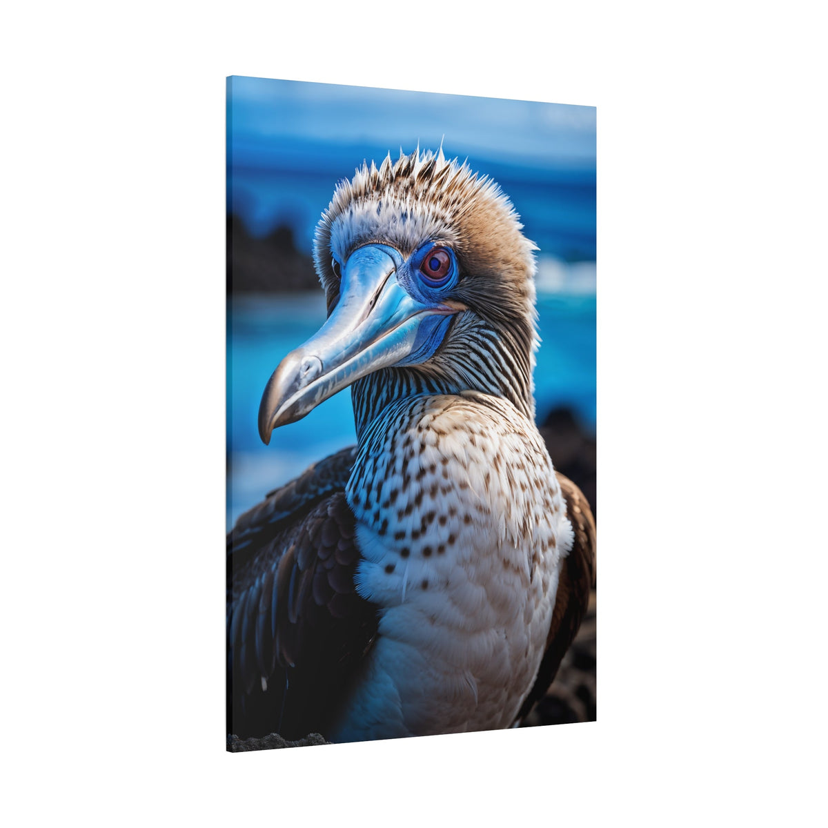 Blue Footed Booby Canvas Wall Art – Masterpiece for Nature Lovers - ART OF ROYALS