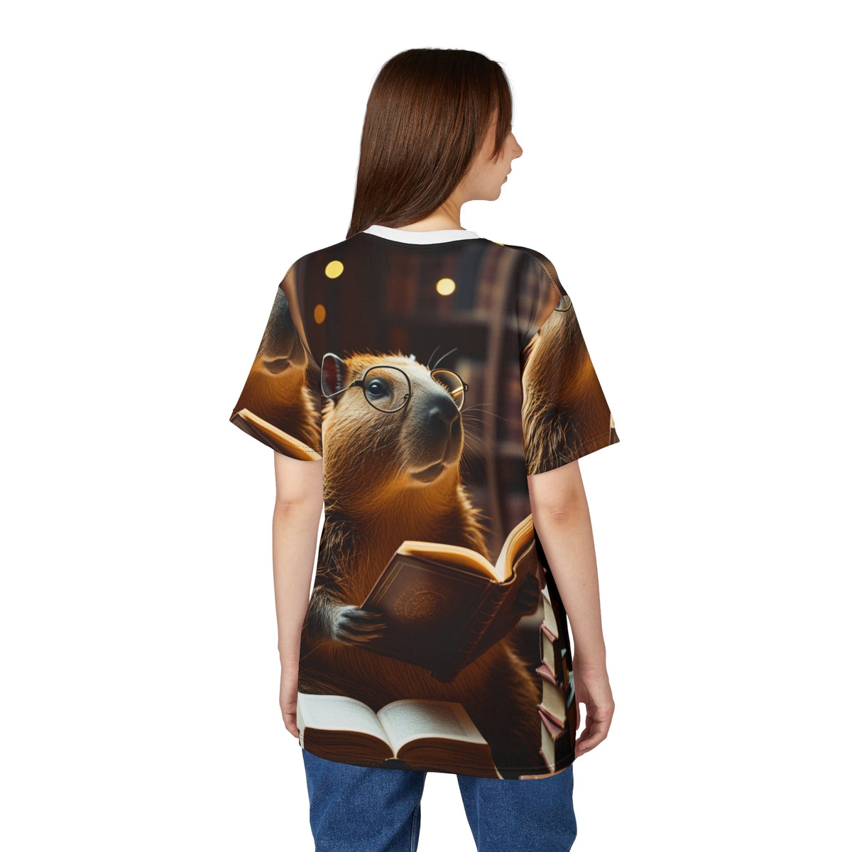 Bookworm Capybara – Literary Escape T-Shirt 📖🦫 - ART OF ROYALS