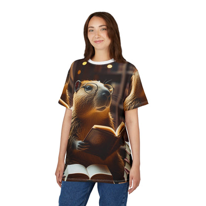 Bookworm Capybara – Literary Escape T-Shirt 📖🦫 - ART OF ROYALS