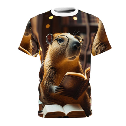 Bookworm Capybara – Literary Escape T-Shirt 📖🦫 - ART OF ROYALS