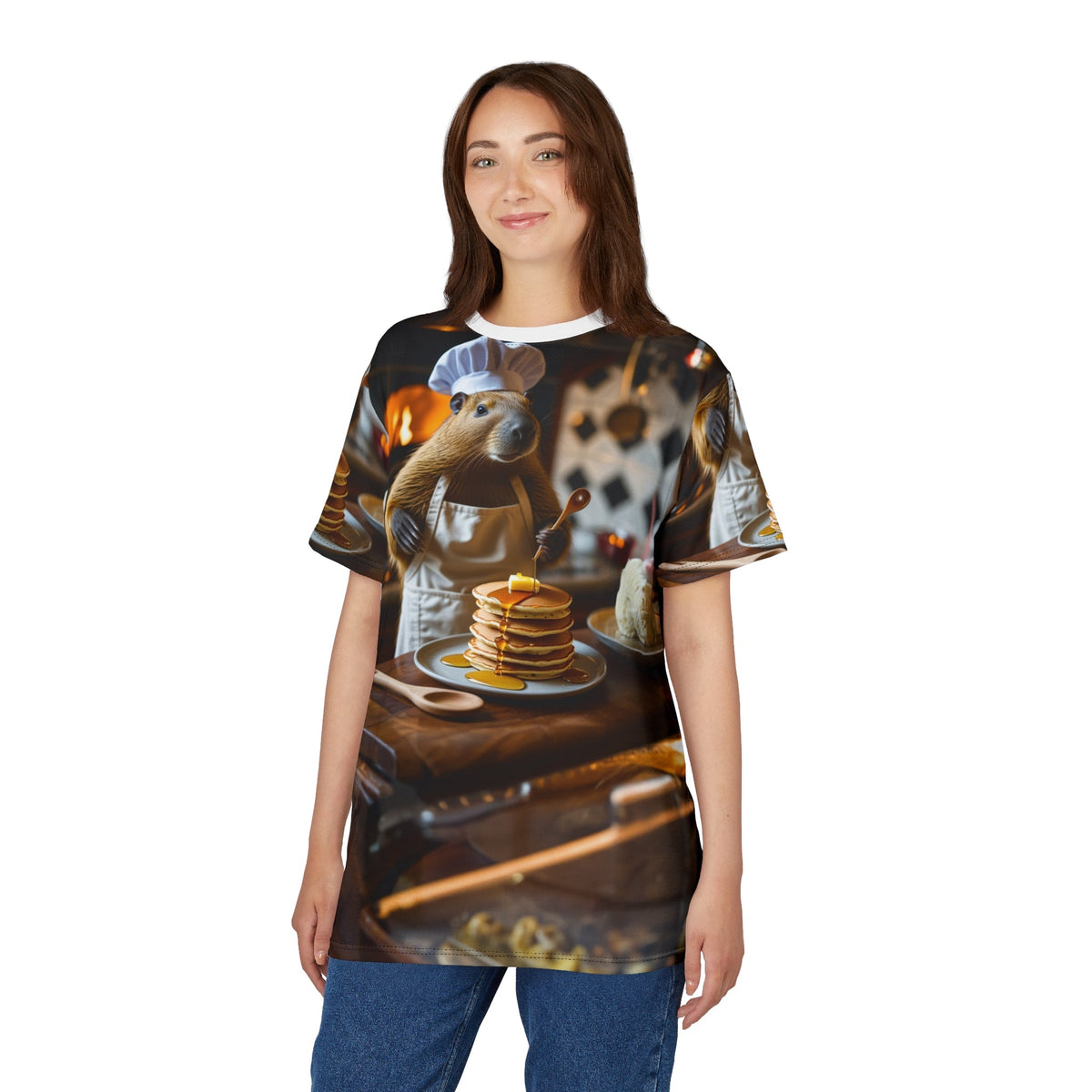 Breakfast Lover Capybara T-Shirt 🥞☕ - ART OF ROYALS