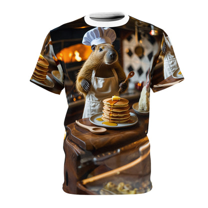 Breakfast Lover Capybara T-Shirt 🥞☕ - ART OF ROYALS
