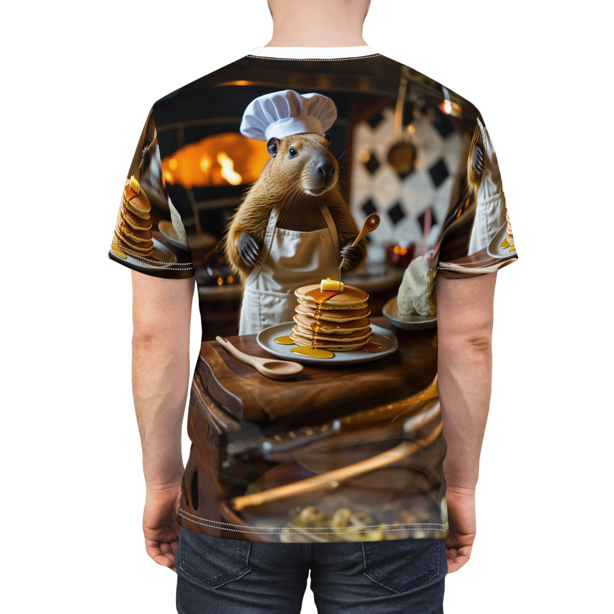 Breakfast Lover Capybara T-Shirt 🥞☕ - ART OF ROYALS