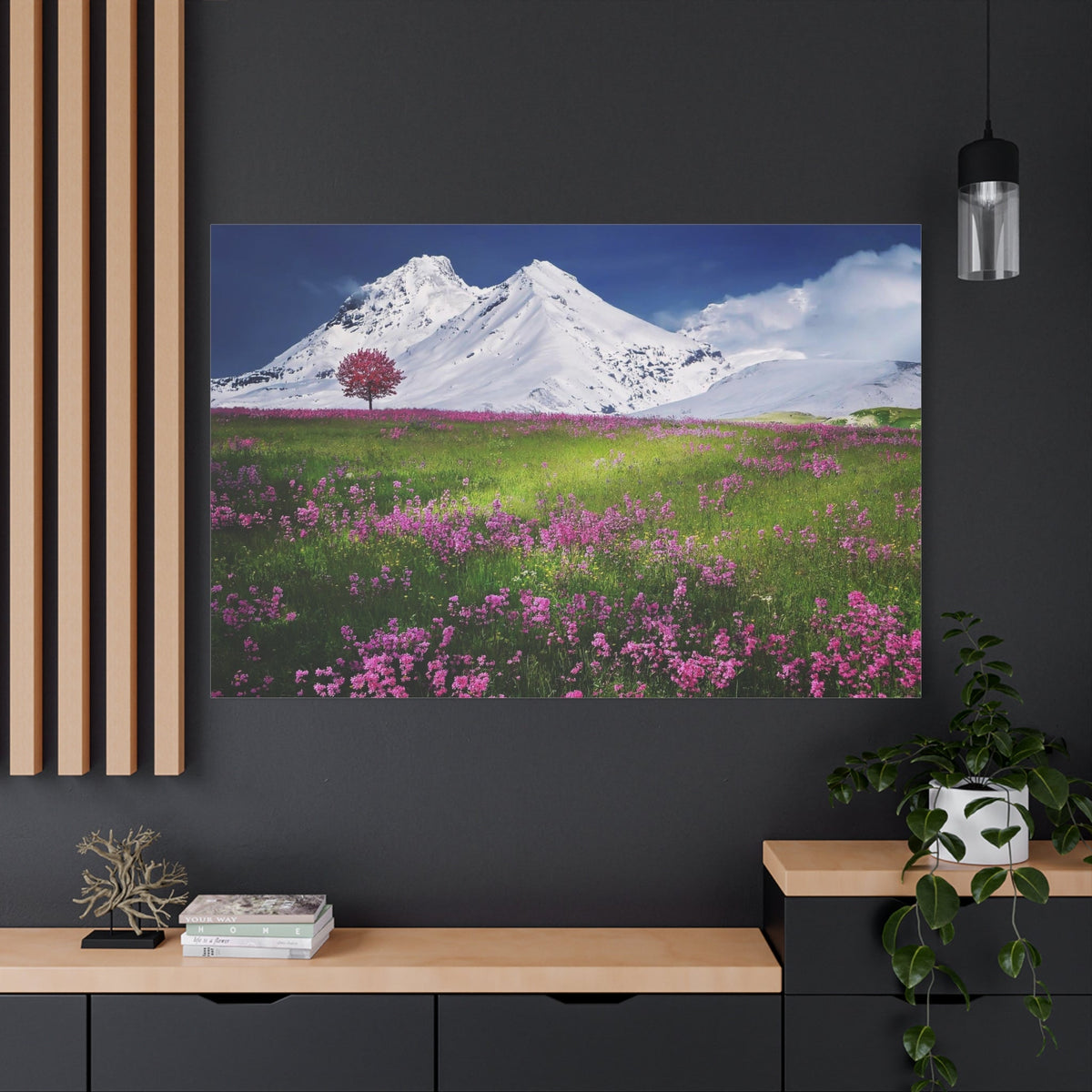Breathtaking Alpine Meadow with Majestic Mountain Views - ART OF ROYALS