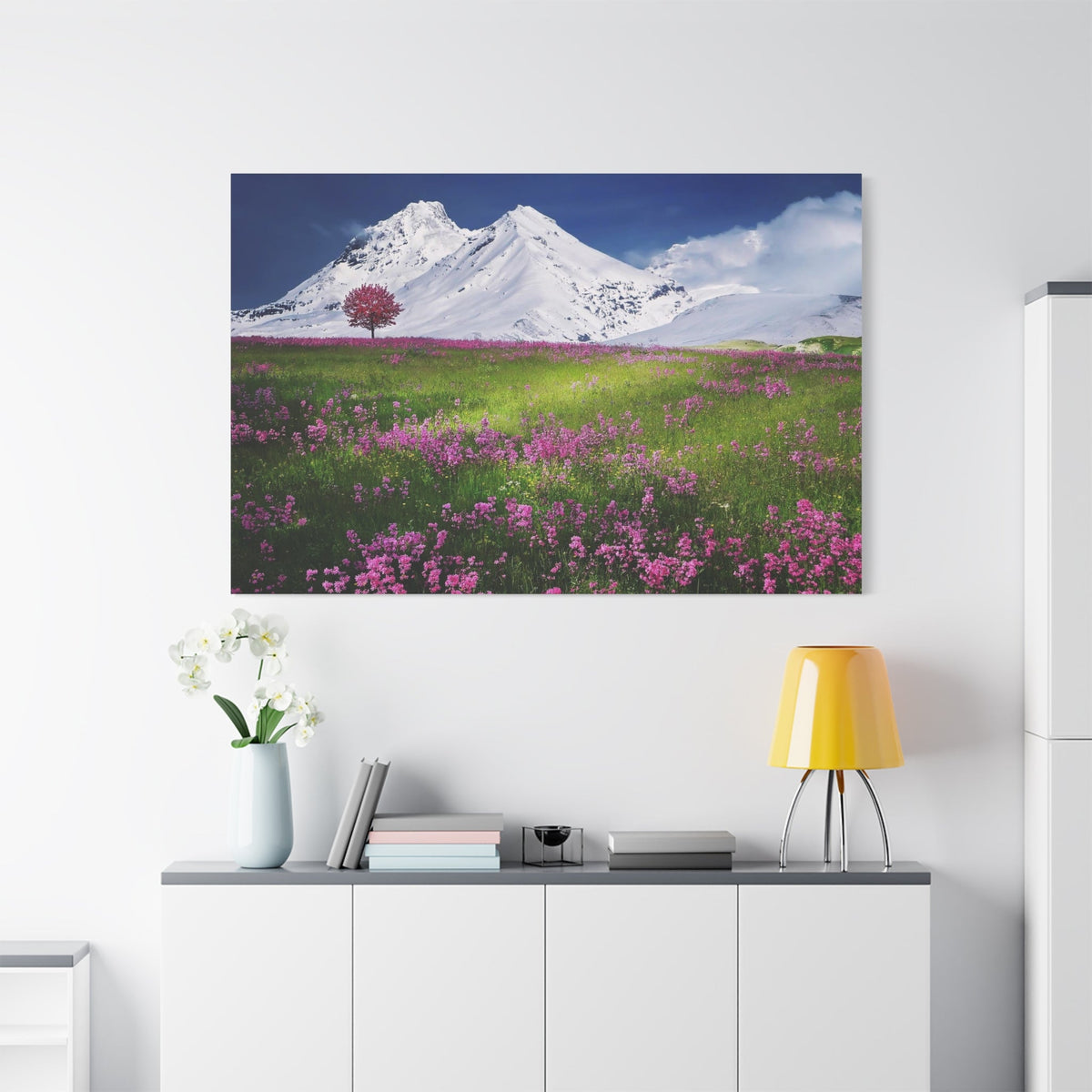 Breathtaking Alpine Meadow with Majestic Mountain Views - ART OF ROYALS