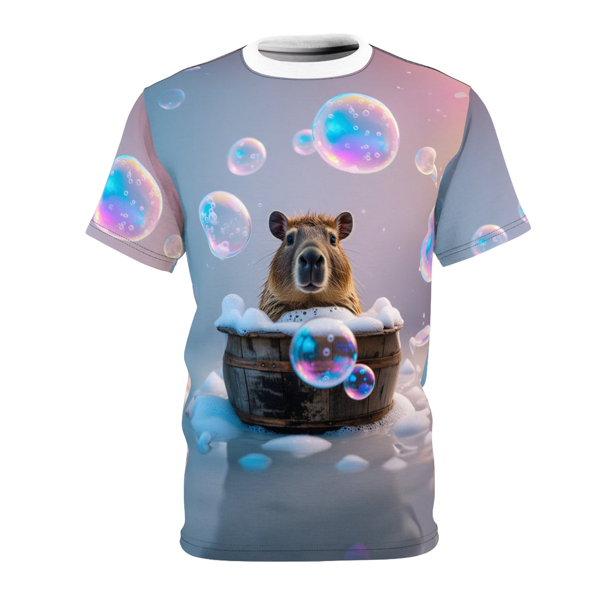 Bubble Bliss: Capybara Playing with Floating Bubbles - ART OF ROYALS
