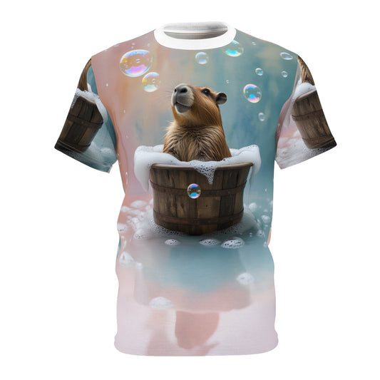 Bubble Bliss – Relaxing Spa Capybara T-Shirt 🛁✨ - ART OF ROYALS