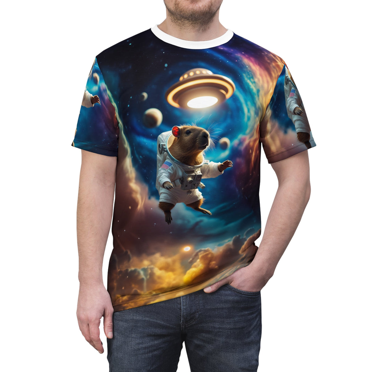Celestial Capybara: Guardian of the Cosmos - ART OF ROYALS