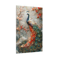 Celestial Elegance Peacock Canvas Wall Art – Luxury Floral Bird Wall Decor for Elegant Interiors