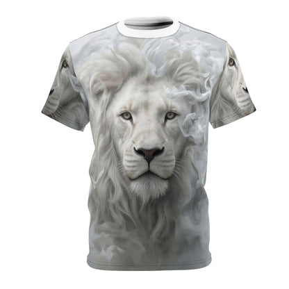 🕊️ Celestial White Lion – Spirit of Purity T-Shirt - ART OF ROYALS