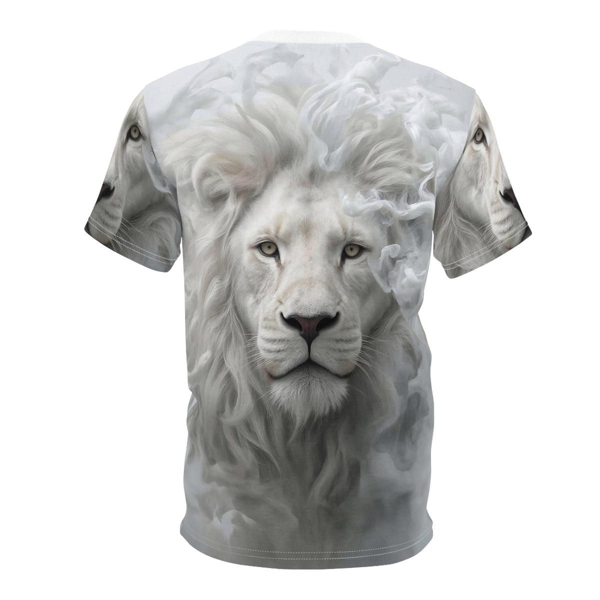 🕊️ Celestial White Lion – Spirit of Purity T-Shirt - ART OF ROYALS