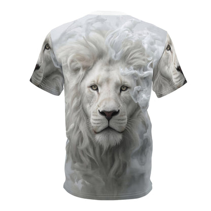 🕊️ Celestial White Lion – Spirit of Purity T-Shirt - ART OF ROYALS