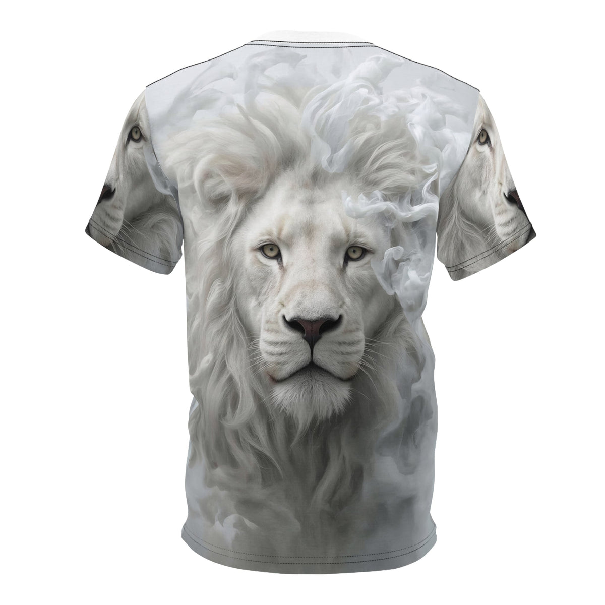 🕊️ Celestial White Lion – Spirit of Purity T-Shirt - ART OF ROYALS