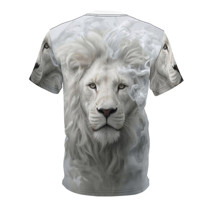 🕊️ Celestial White Lion – Spirit of Purity T-Shirt - ART OF ROYALS